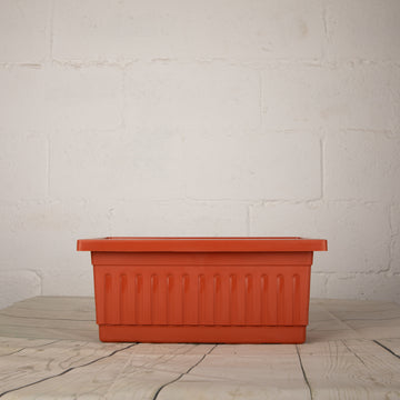 Khorshed Brown Wide Plastic Planter