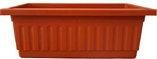 Khorshed Brown Wide Plastic Planter